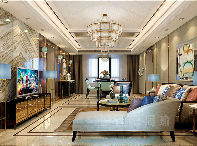 色色中文操世纪江尚三室两厅168平装修设计效果欣赏